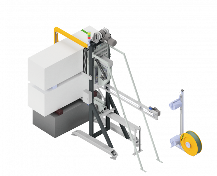 Ligotech Mobile Single-Head Double-Piercing Sword Packing Machine: LGP1210-ALC