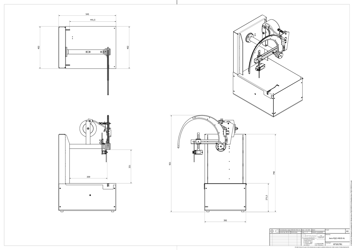 Lieuse A Ficelle Elastique : AXRO MD 35/60XL