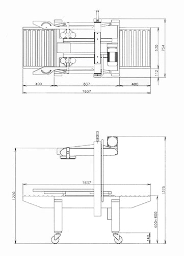 Fermeuse de caisses semi automatique : ct 303 tb