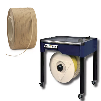 Kit De Cerclage Durable De Base : M-PACV + BOBINE DE FEUILLARD EN PAPIER