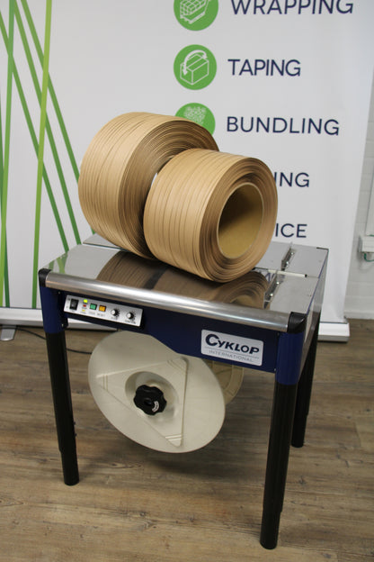 Kit De Cerclage Durable De Base : M-PACV + BOBINE DE FEUILLARD EN PAPIER